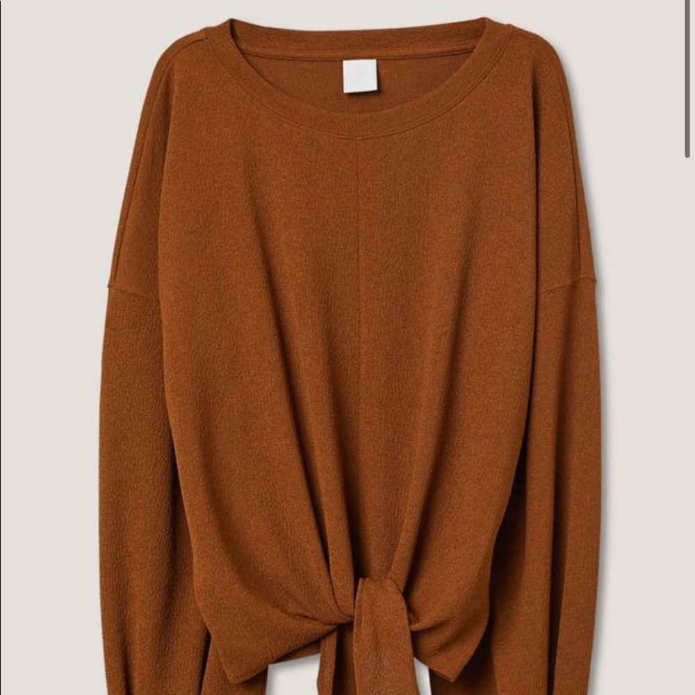 H&M tie-hem top